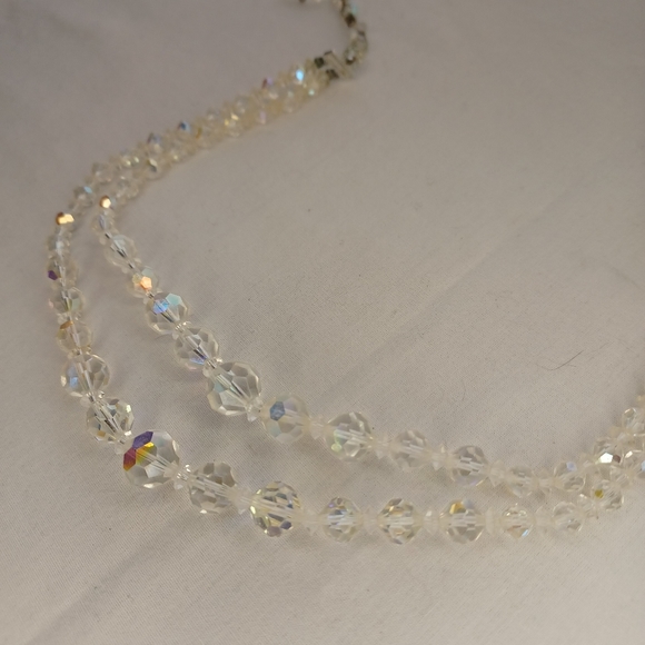 Vintage white crystal choker - Picture 1 of 7